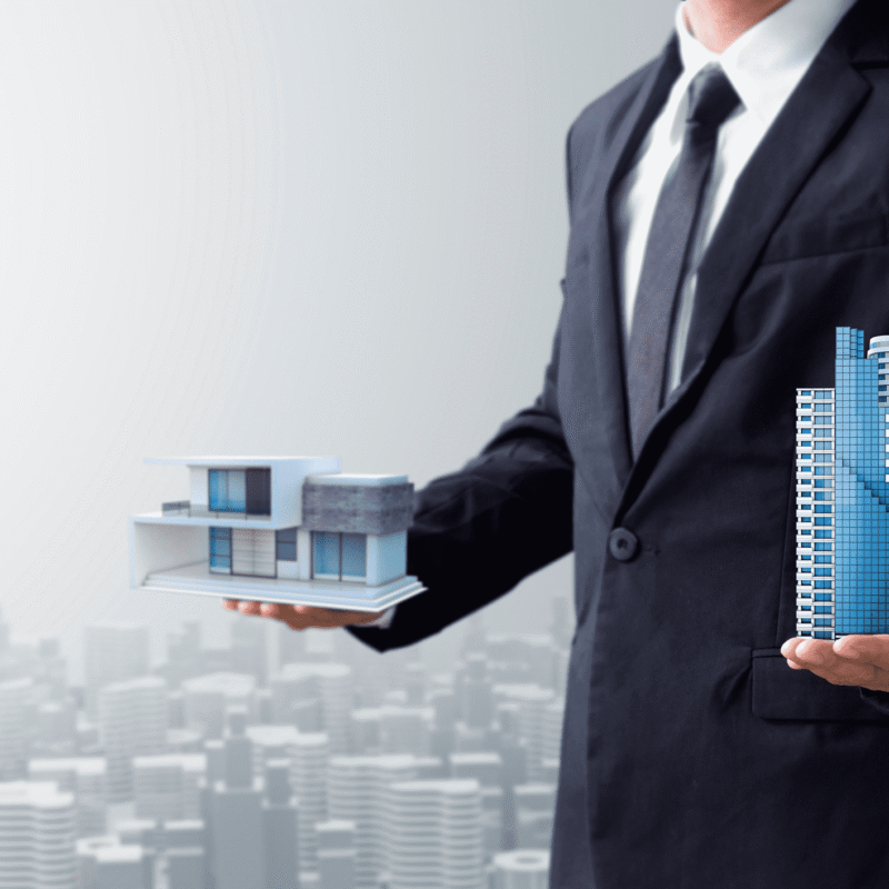 Commercial property solicitor discussing property transactions with business owner