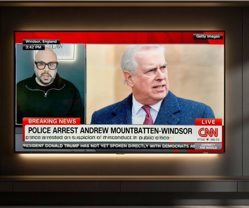 Simarjot Singh Judge providing legal commentary on international news platforms.