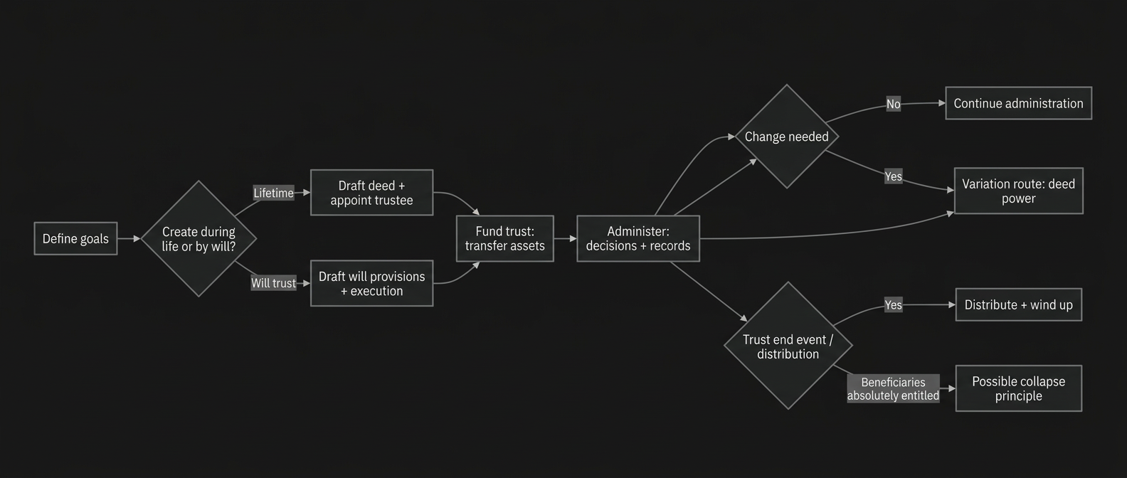 Trust Lifecycle Diagram